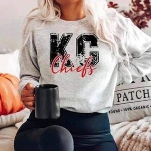 Kansas City Chiefs, Chiefs Sport Grey Sweatshirt, KC, Kansas City,